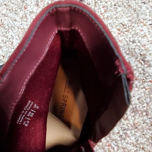 Call It Spring Ankle Velvet Boots Womens Size 8.5 - Picture 8 of 10